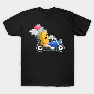 Pencil Motorcycle T-Shirt